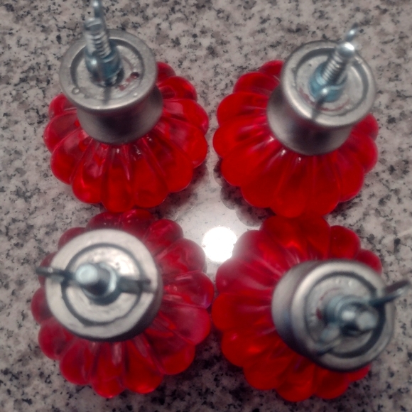 4 Pack of Large Pink Dresser Drawer OR Cabinet Knobs. 2 1/4" W X 2" Deep. - Picture 6 of 8